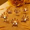 SAND MINE; SAND MINE 6 Pack Metal Turkey Tea Light Candle Holders, Thanksgiving Candle Holder, Turkey Candle Holder, Metal Candle Holder, Thanksgiving Home Table Decoration (Bronze); Category:Thanksgiving Decor; Image:2